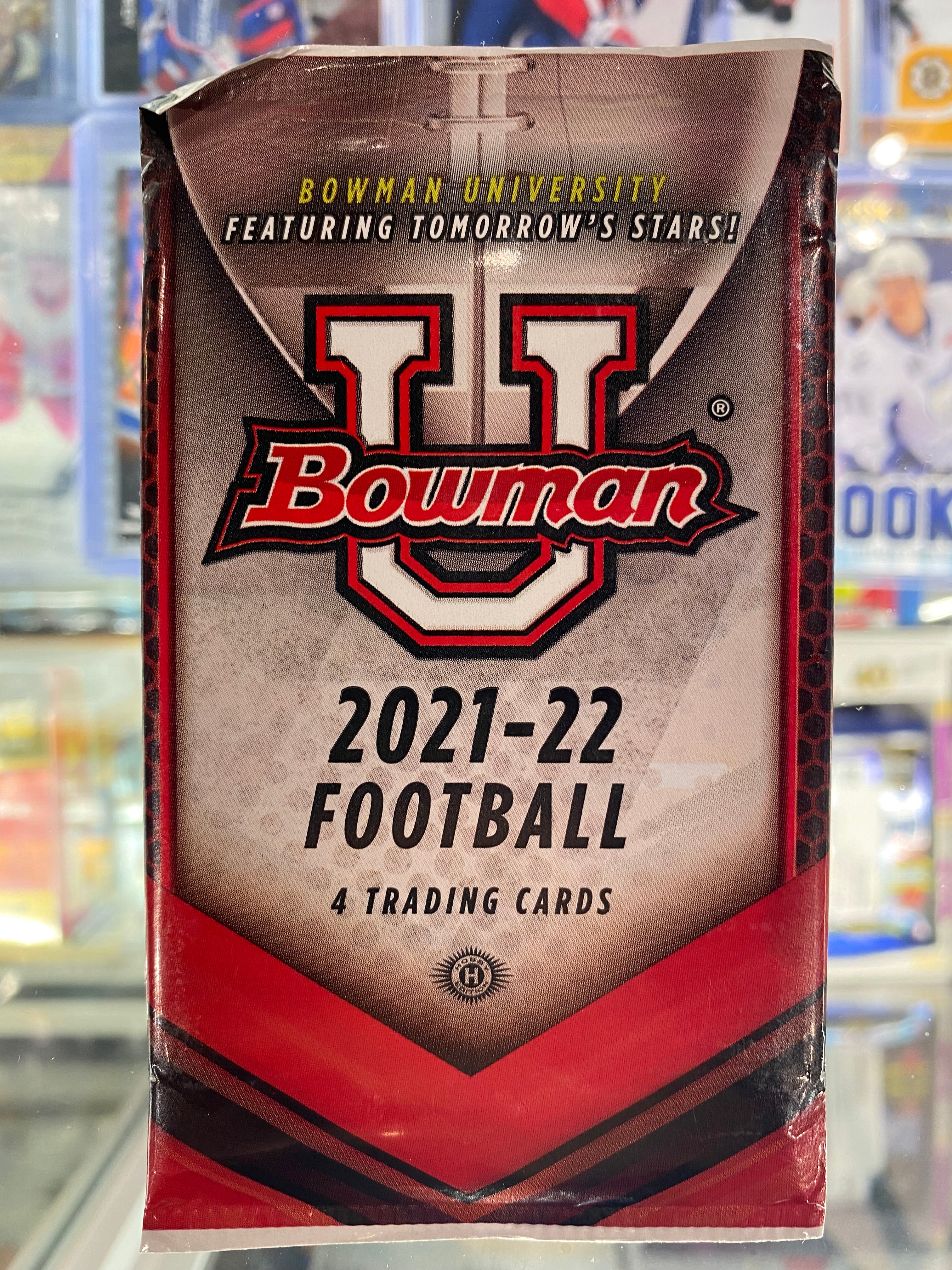 2021-22 Bowman University Football Hobby Pack - 4 Cards