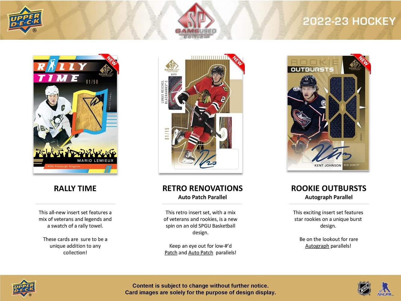 2022-23 Upper Deck SP Game Used Hockey Cards Hobby Box - Image 3