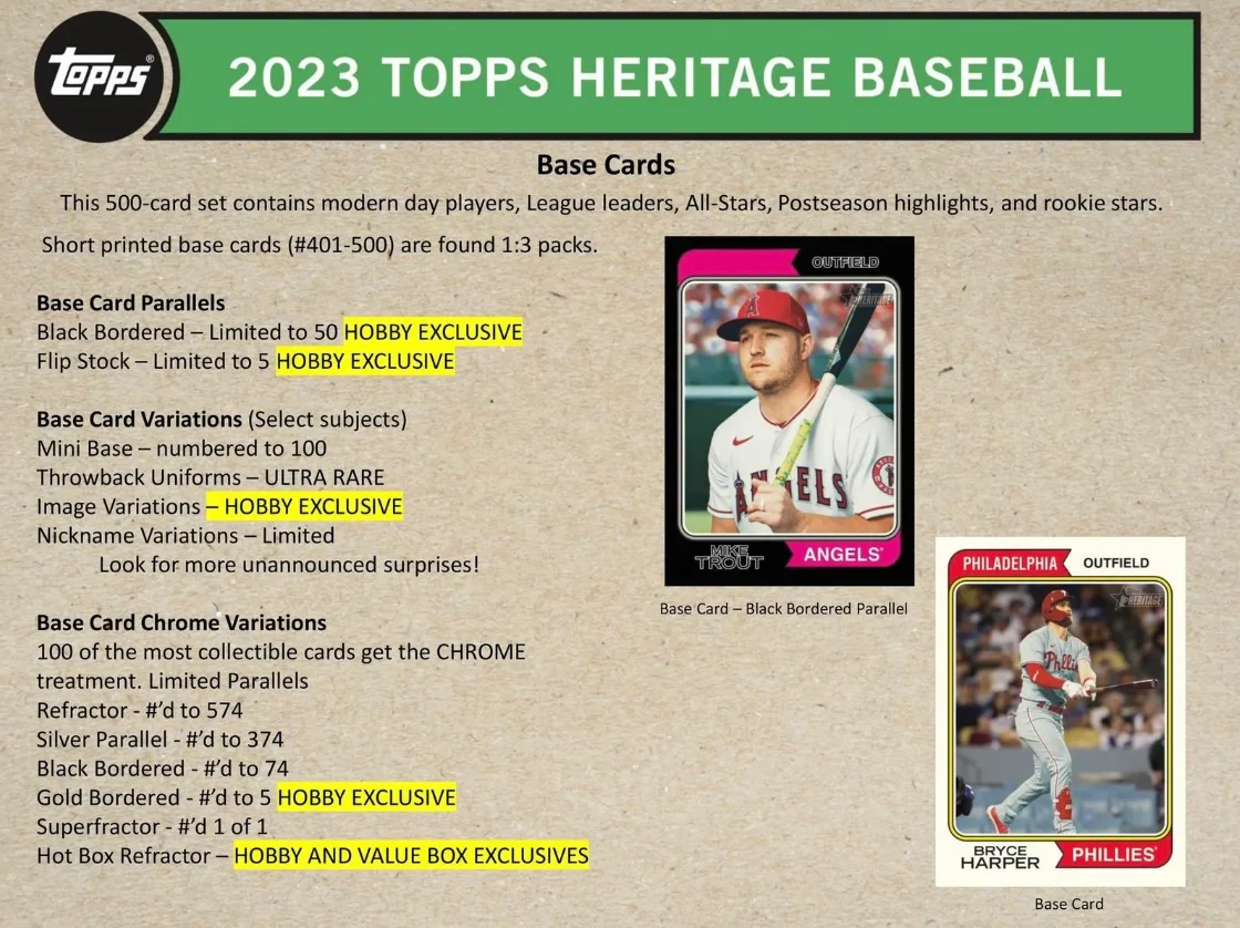 2023 Topps Heritage - Hobby Box - Image 6