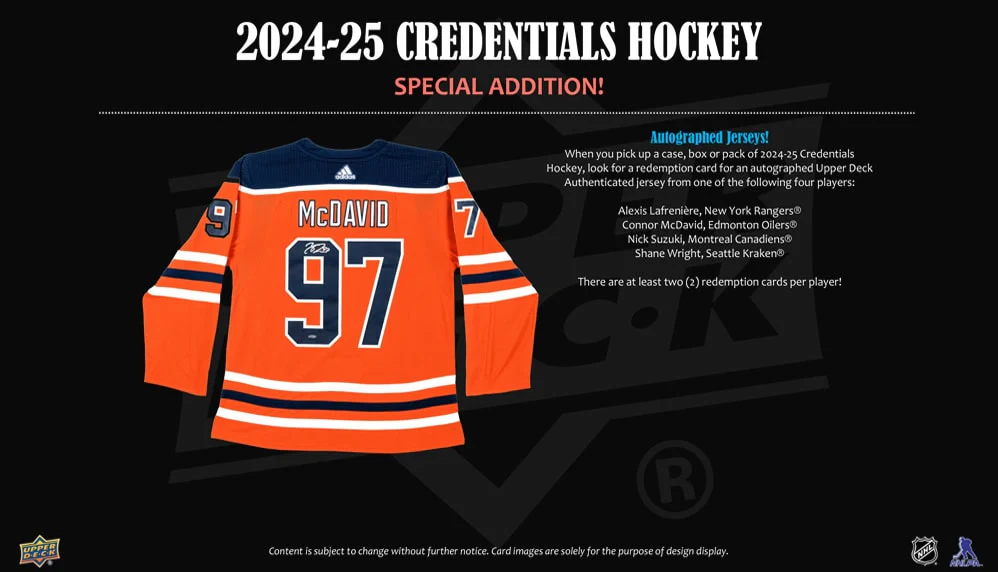 2024-25 Upper Deck Credentials Hockey Cards Hobby Box - Image 6
