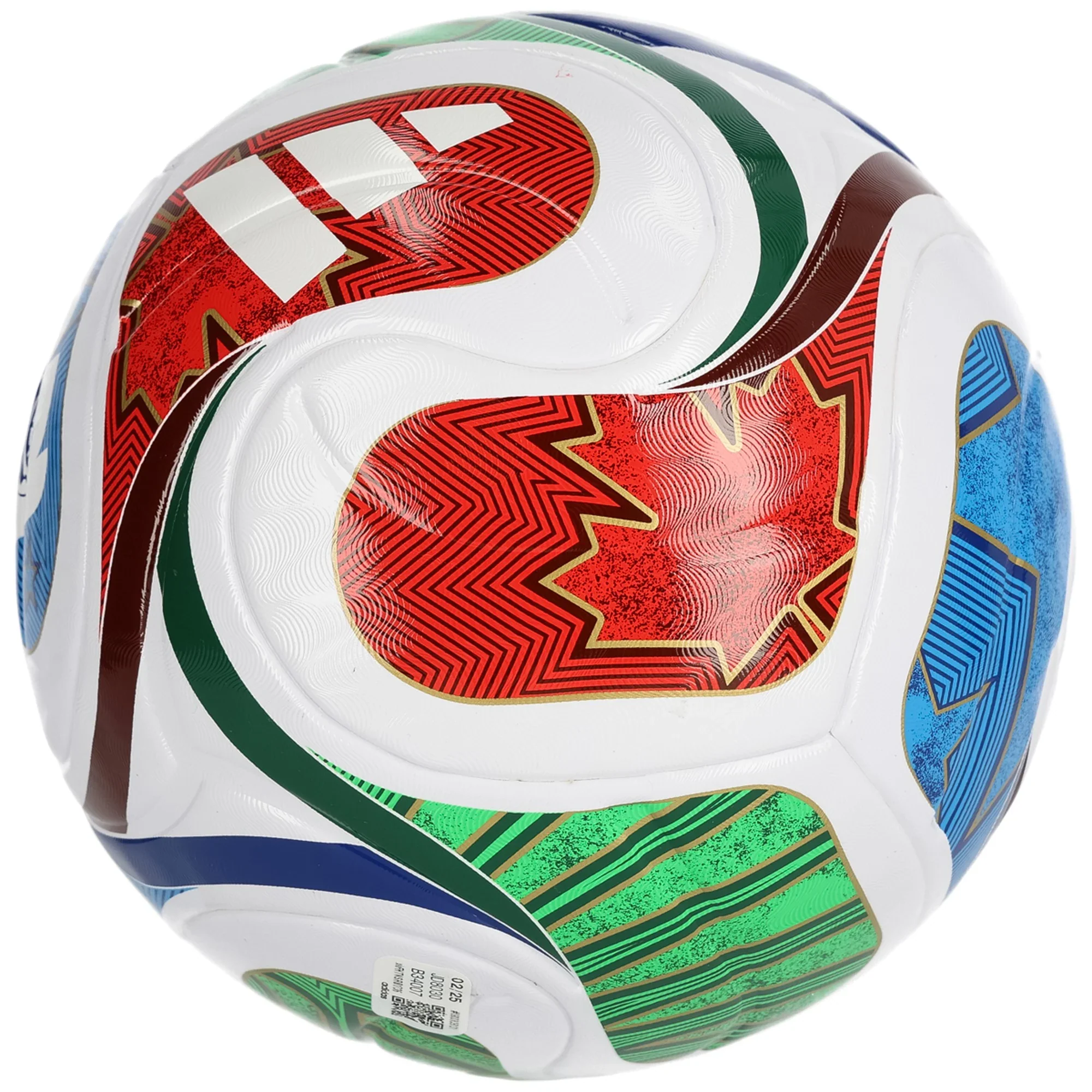 Adidas World Cup FIFA 2026 Trionda League Soccer Ball- White/Blue/Green/Red - Size 4 - Image 3