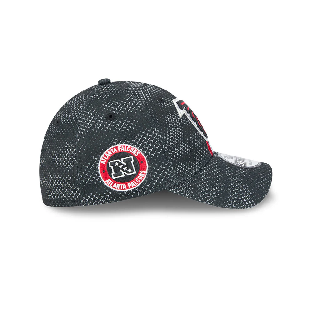 Atlanta Falcons NFL 2024 Sideline New Era 39 Thirty Flex Hat - Black / Red - Image 3