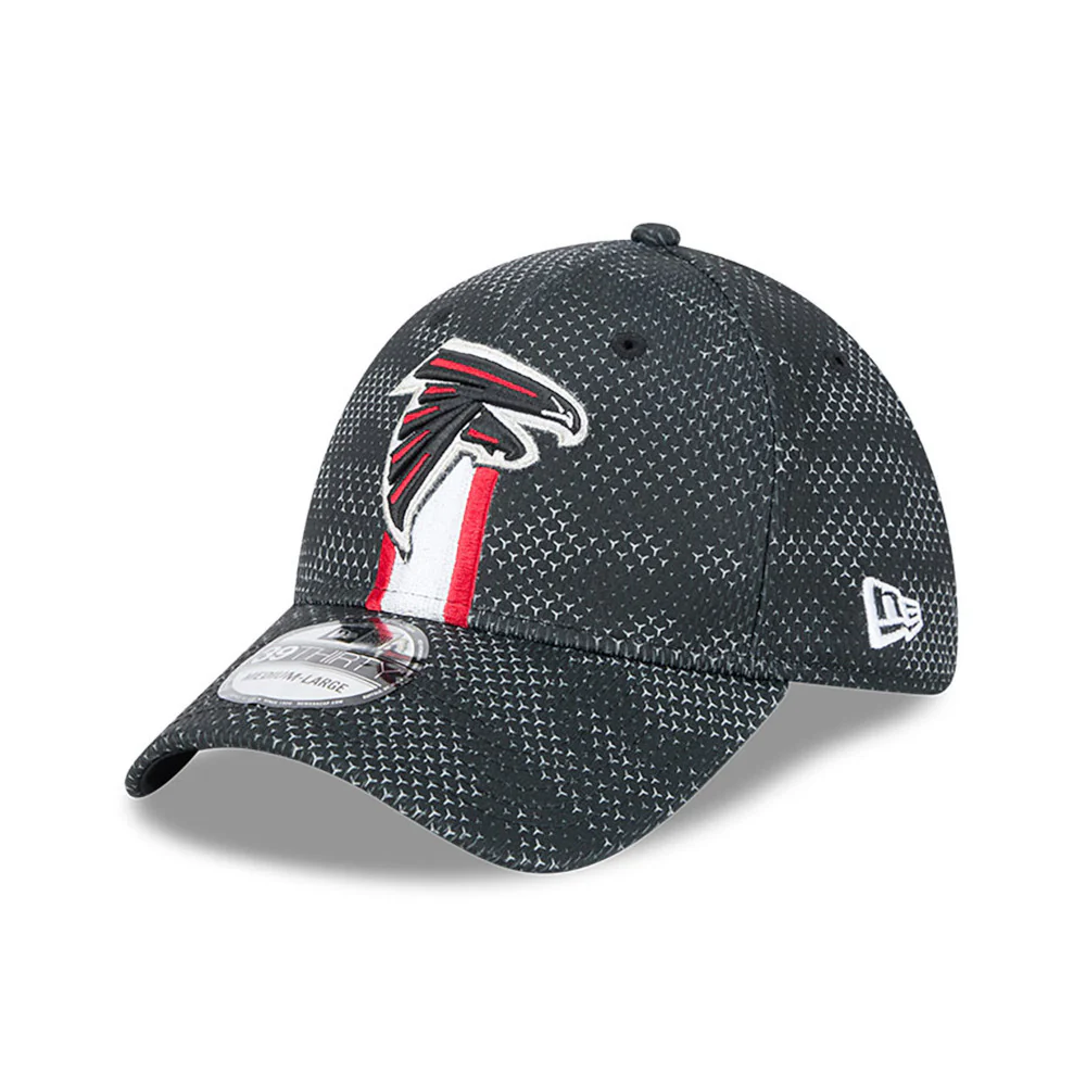 Atlanta Falcons NFL 2024 Sideline New Era 39 Thirty Flex Hat - Black / Red - Image 7
