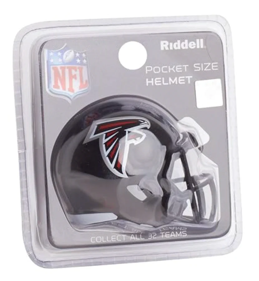 Atlanta Falcons NFL Riddell Speed Pocket PRO Micro/Pocket-Size/Mini Football Helmet - Image 2