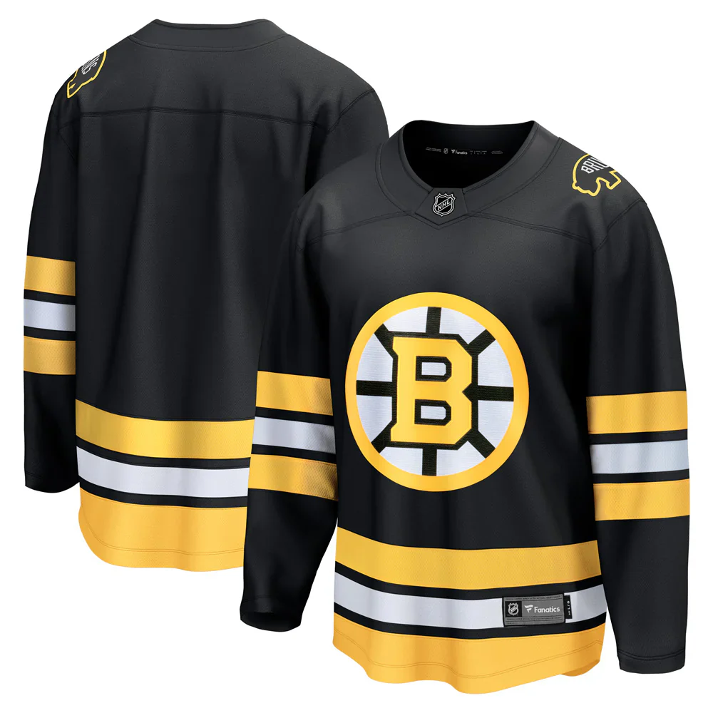 Boston Bruins Fanatics Home Breakaway Replica Jersey - Black - Image 3