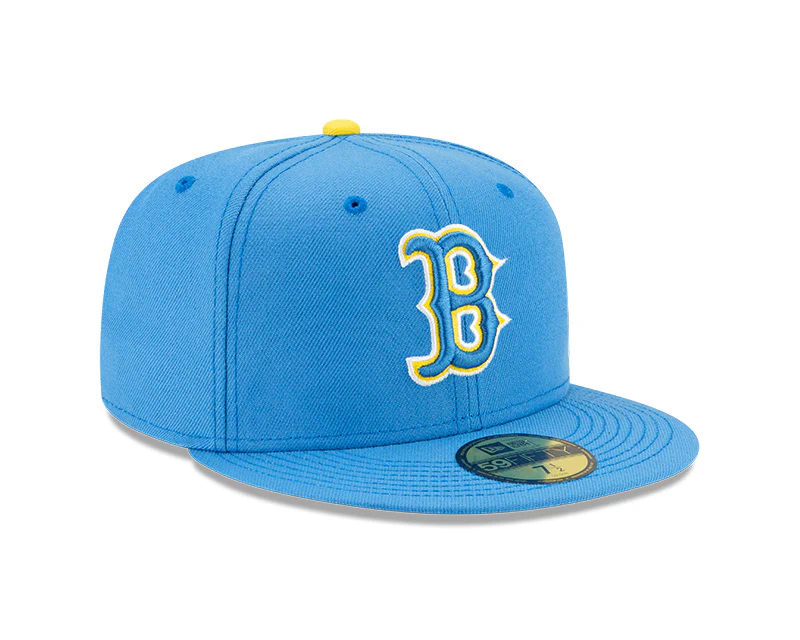 Boston Red Sox New Era Blue/Yellow 2021 City Connect Authentic Collection On-Field 59FIFTY Fitted Hat - Image 3