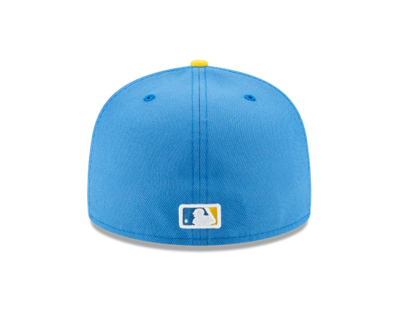 Boston Red Sox New Era Blue/Yellow 2021 City Connect Authentic Collection On-Field 59FIFTY Fitted Hat - Image 5