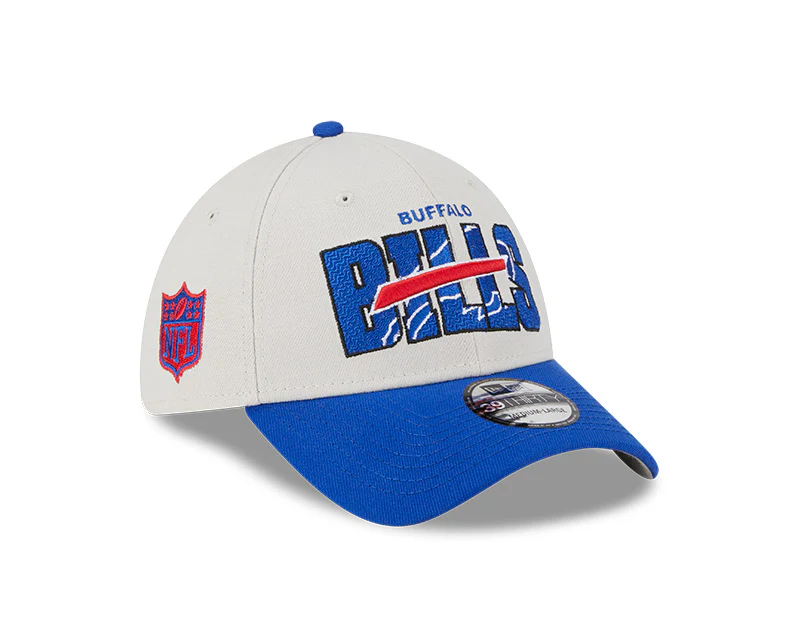 Buffalo Bills New Era 2023 NFL Draft 39THIRTY Flex Hat - Cream - Image 3