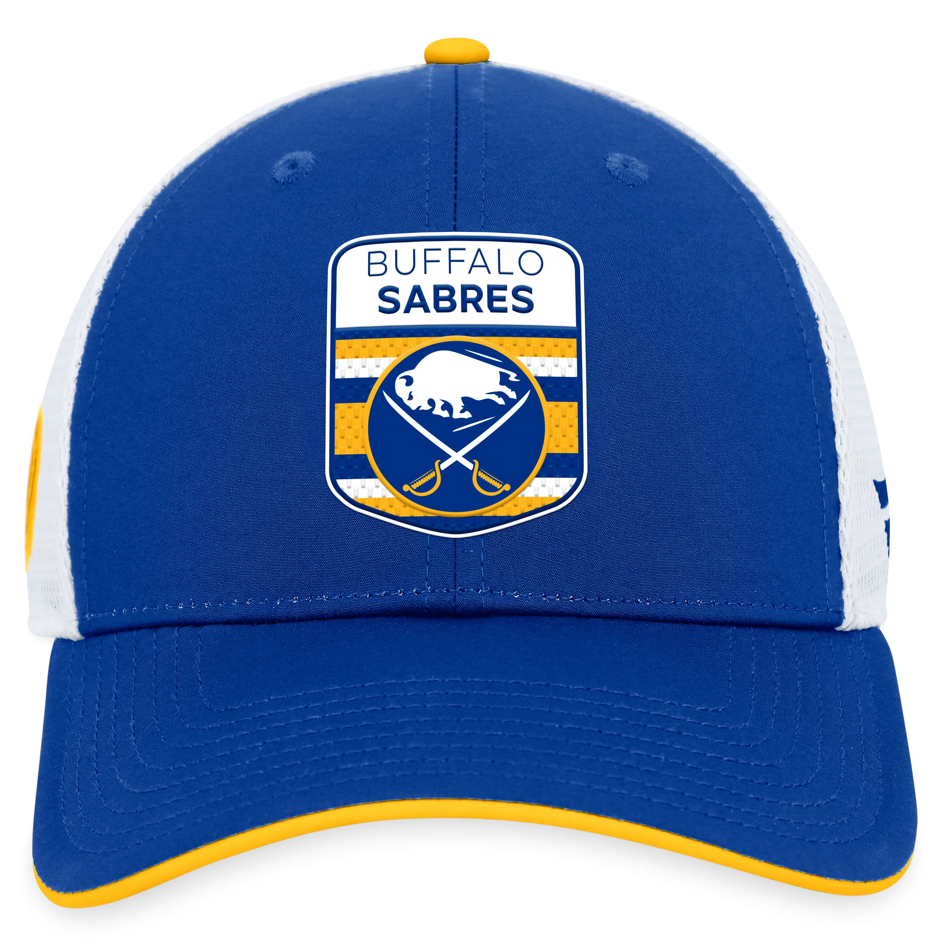 Buffalo Sabres Fanatics Branded Blue 2023 NHL Draft On Stage Trucker Adjustable Hat - Image 2