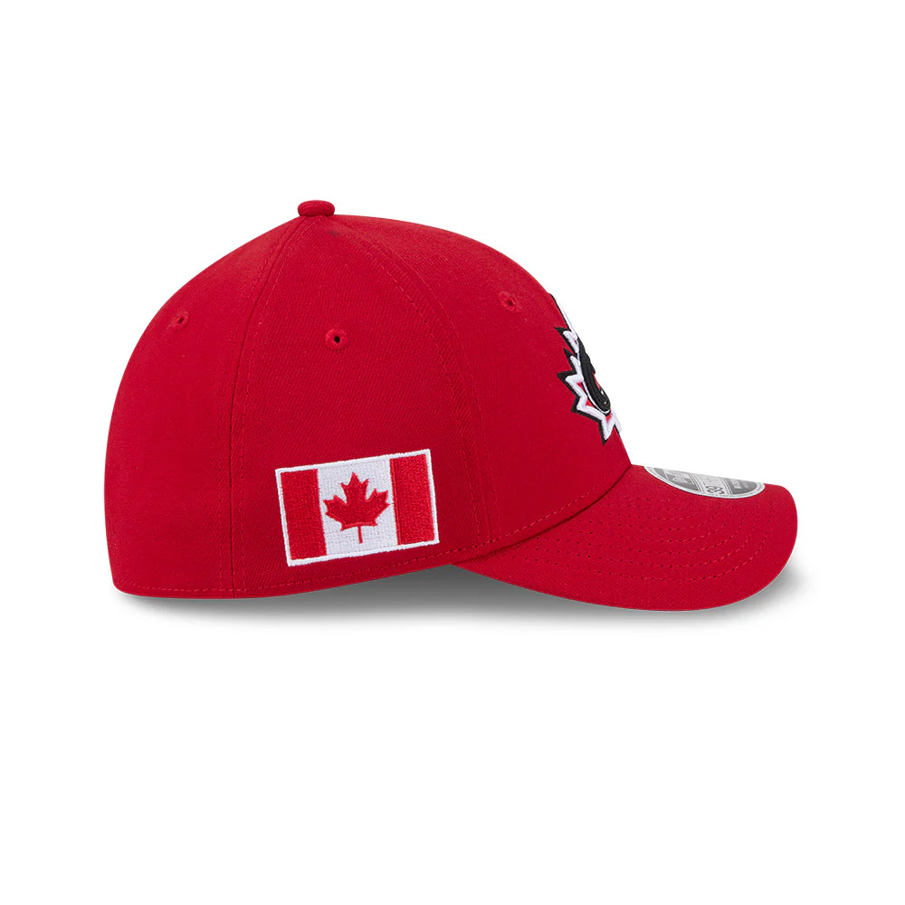 Canada Baseball New Era Red 2026 World Baseball Classic M-Crown 39THIRTY Flex Hat - Image 4