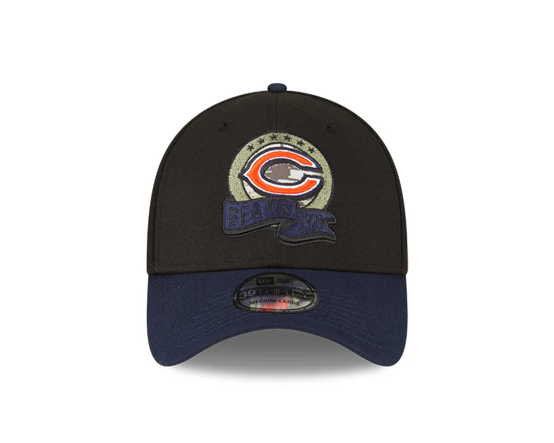 Chicago Bears New Era 2022 Salute To Service - 39THIRTY Flex Hat - Image 3
