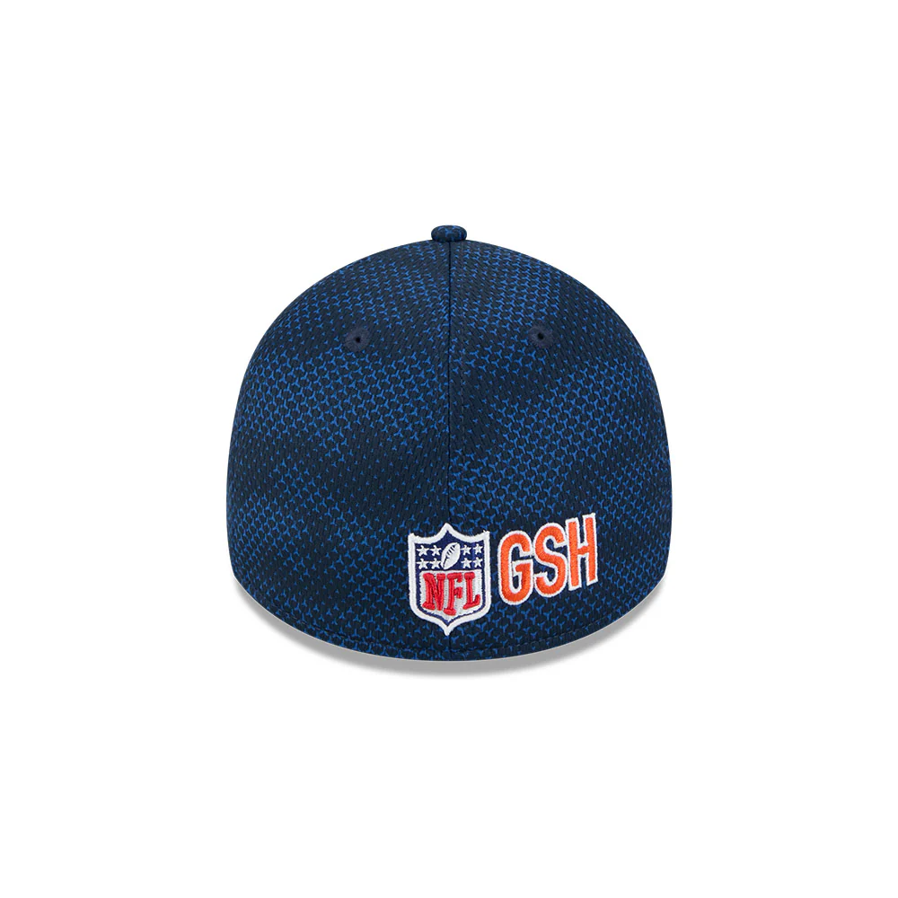 Chicago Bears NFL 2024 Sideline New Era 39 Thirty Flex Hat - Navy - Image 4