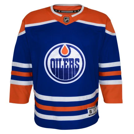 Child 4-7 NHL Edmonton Oilers OuterStuff Blank Home Replica Jersey - Dark Blue