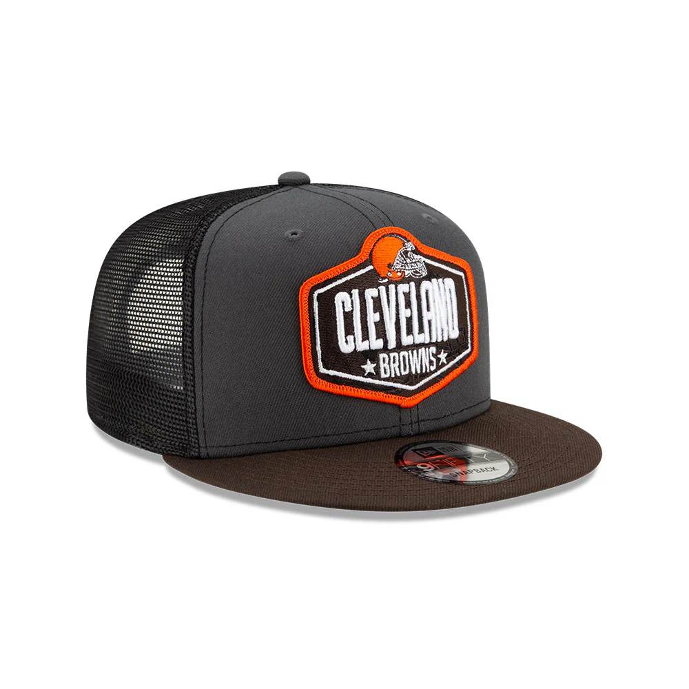 Cleveland Browns New Era 2021 Draft 9Fifty Snapback Hat - Image 4