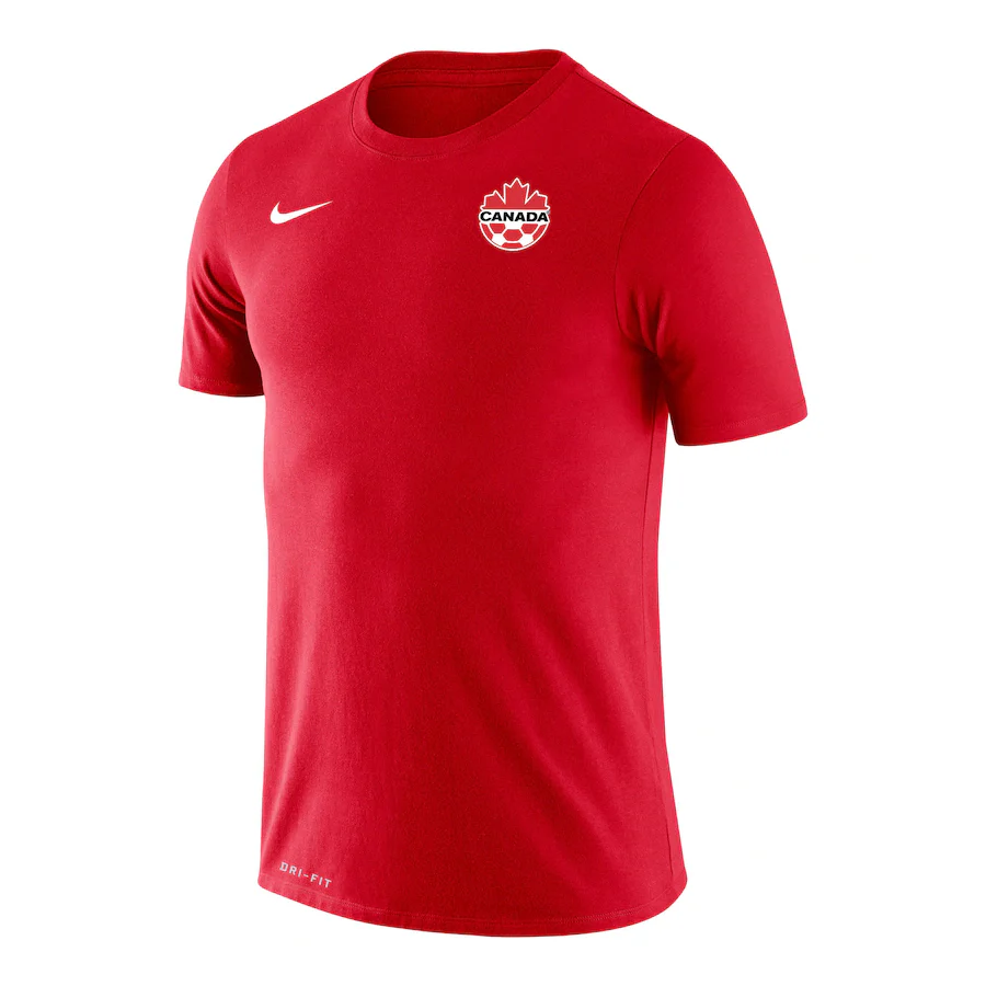 Cyle Larin #17 Canada Soccer National Team Nike Name & Number T-Shirt - Red - Image 3