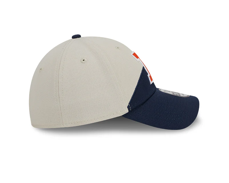 Denver Broncos New Era 2023 Historic Sideline 39THIRTY Flex Hat - Cream/Navy - Image 6