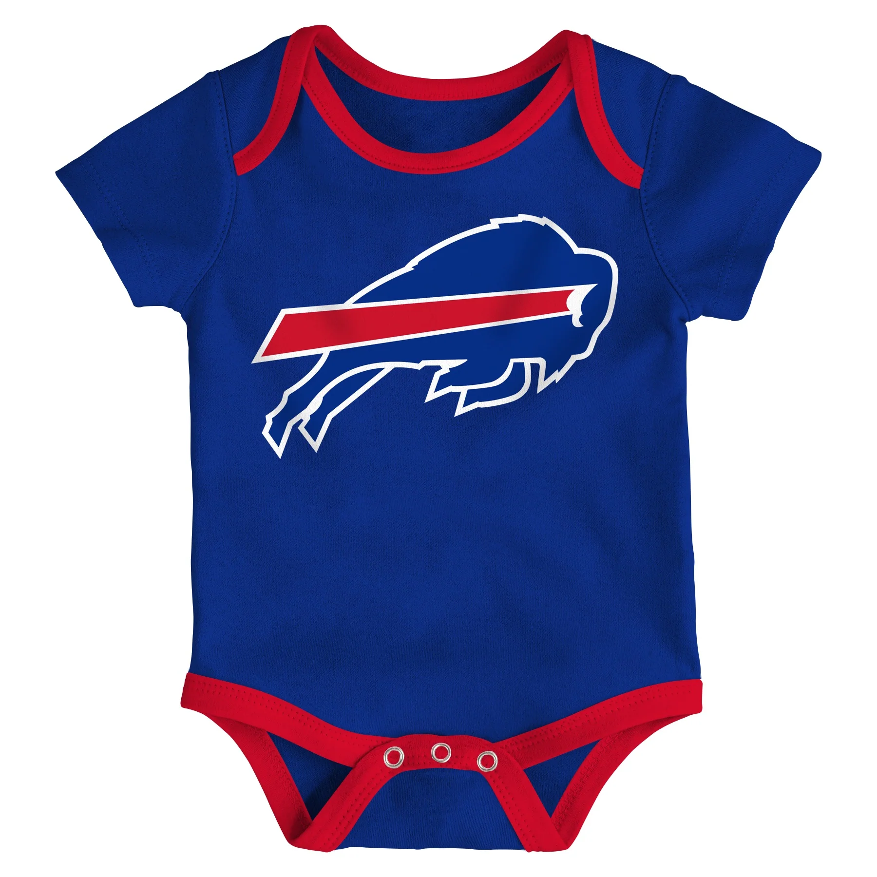 Infant Buffalo Bills Red/Royal/Heathered Gray Champ 3-Piece Bodysuit Set - Image 3