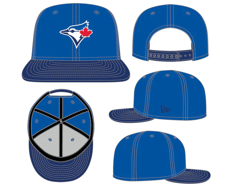 Infant Toronto Blue Jays 1st 9Fifty New Era Velcro back Hat - Royal / Navy - Image 5