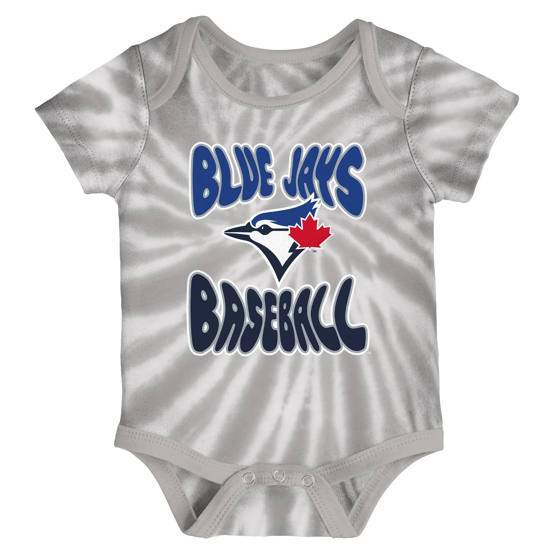 Infant Toronto Blue Jays Tie Dye/White Onesie 2-Pack Set - Image 3