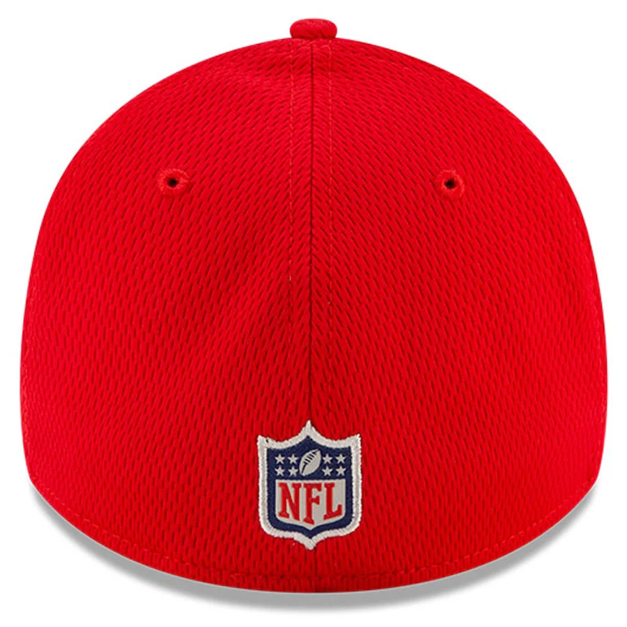 Kansas City Chiefs 2021 New Era NFL Sideline Road Red 39THIRTY Flex Hat - Image 4