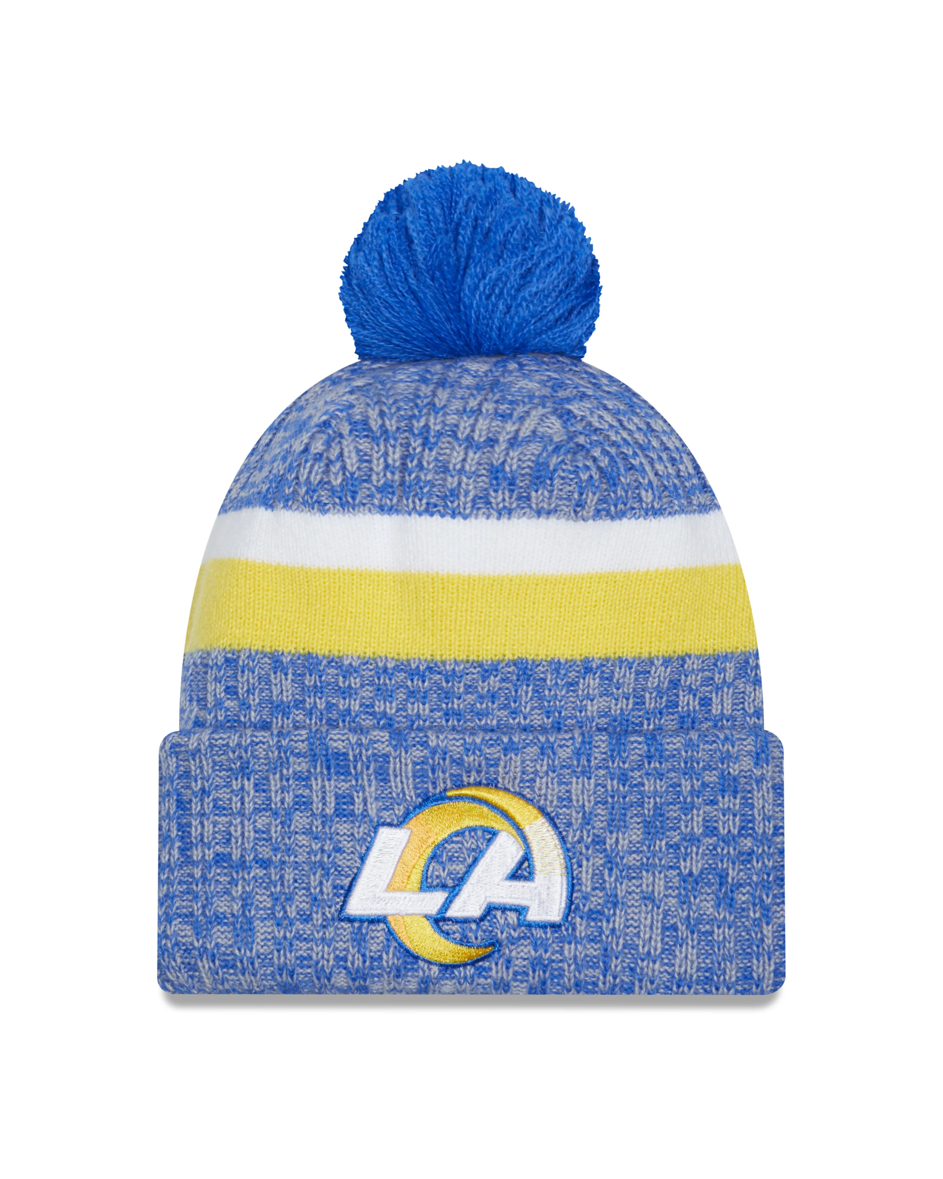 Los Angeles Chargers New Era 2023 Sideline - Sport Cuffed Pom Knit Hat - Blue