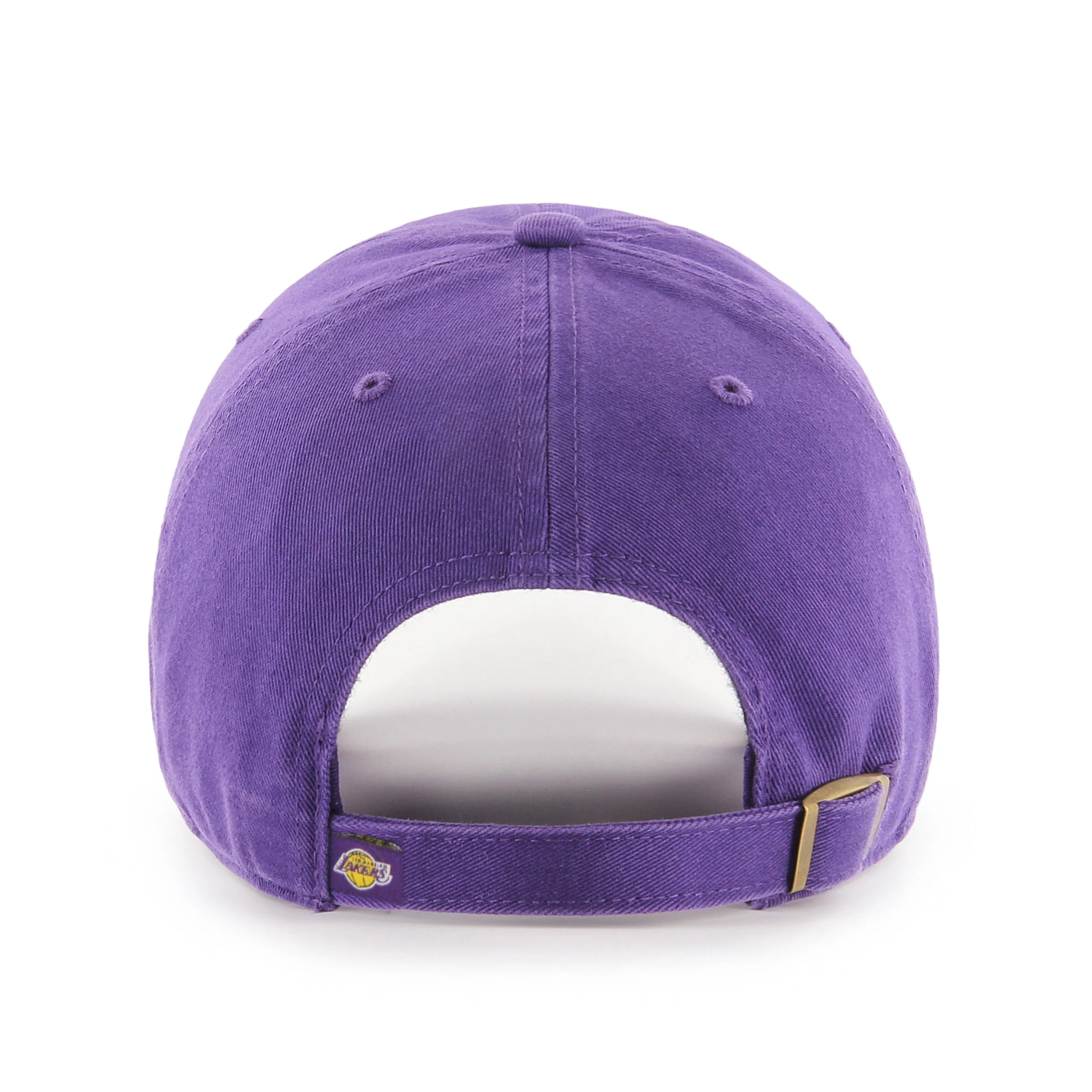 Los Angeles Lakers Purple NBA 47 Brand Clean Up Adjustable Buckle Back Hat - Image 2