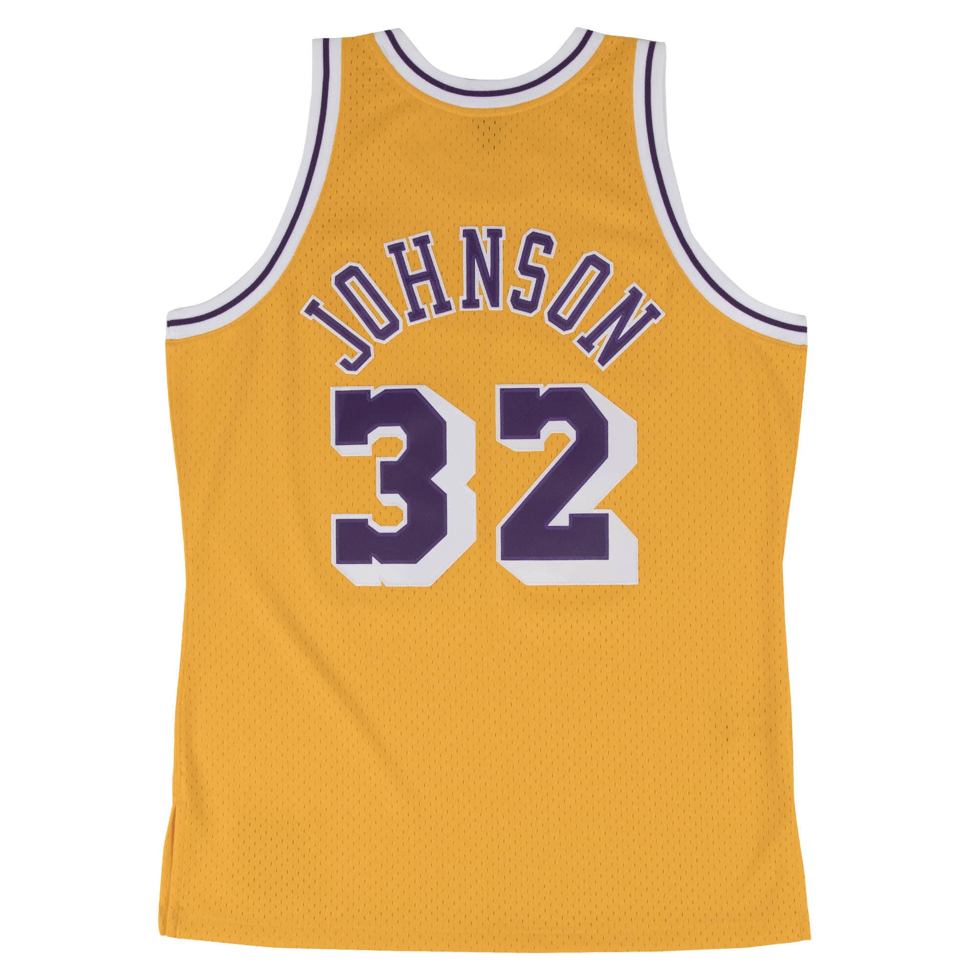 Magic Johnson Los Angeles Lakers Mitchell & Ness 1984-85 Hardwood Classic Swingman Away Jersey - Image 2
