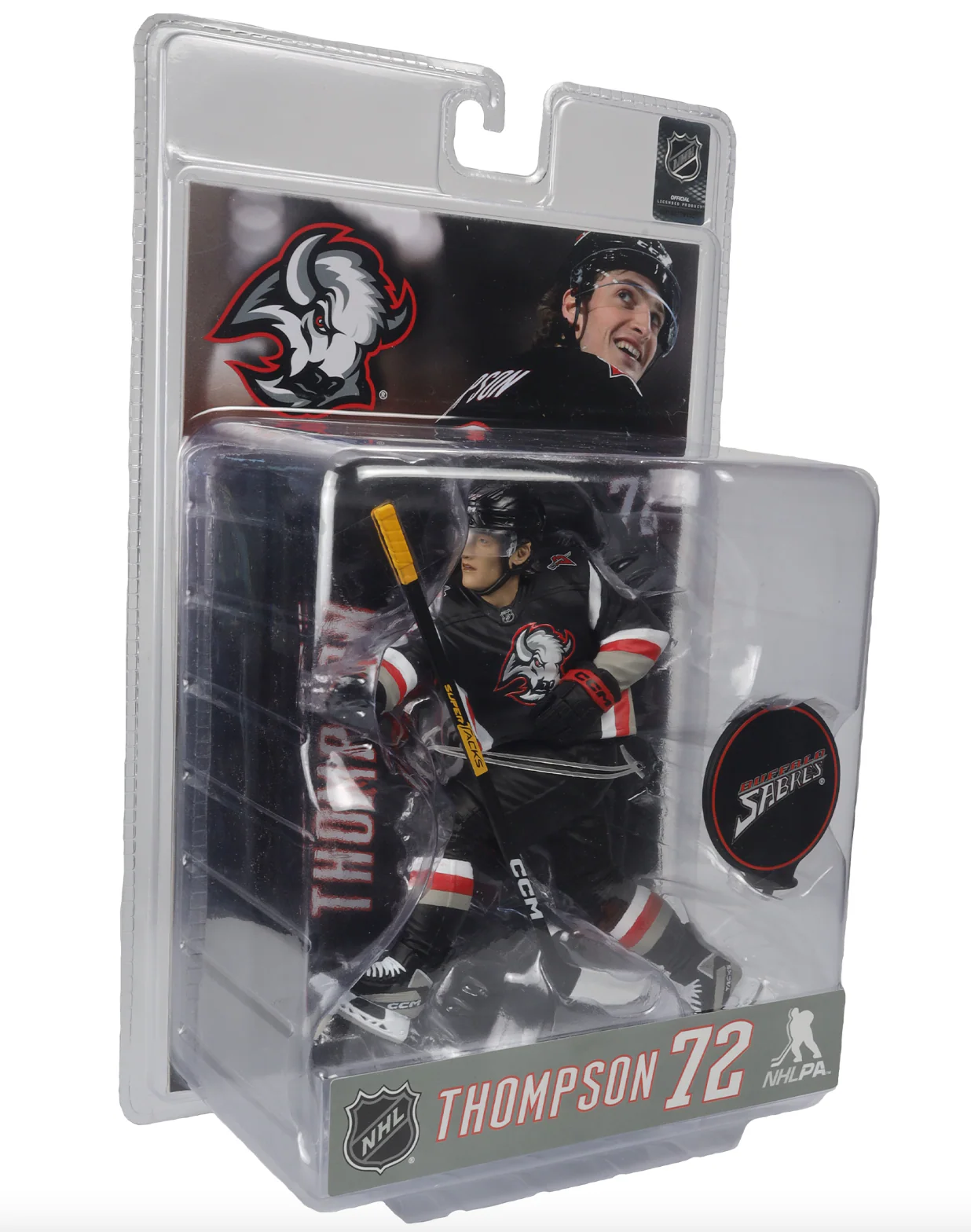 McFarlane NHL  Sports Picks - Tage Thompson Black Jersey Figure - Buffalo Sabres - Image 2