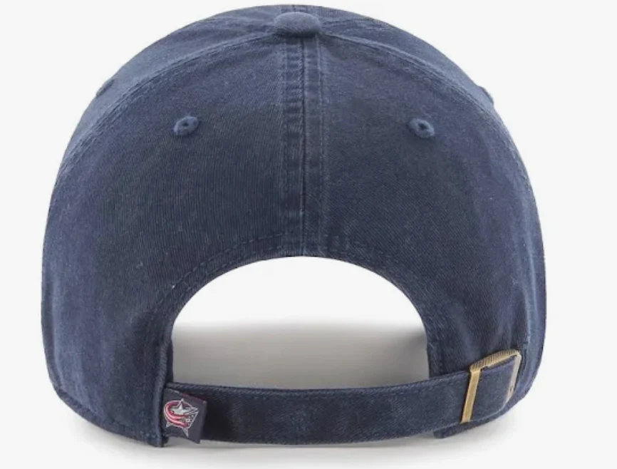 Men's Columbus Blue Jackets '47 Navy Team Clean Up Adjustable Hat - Image 2