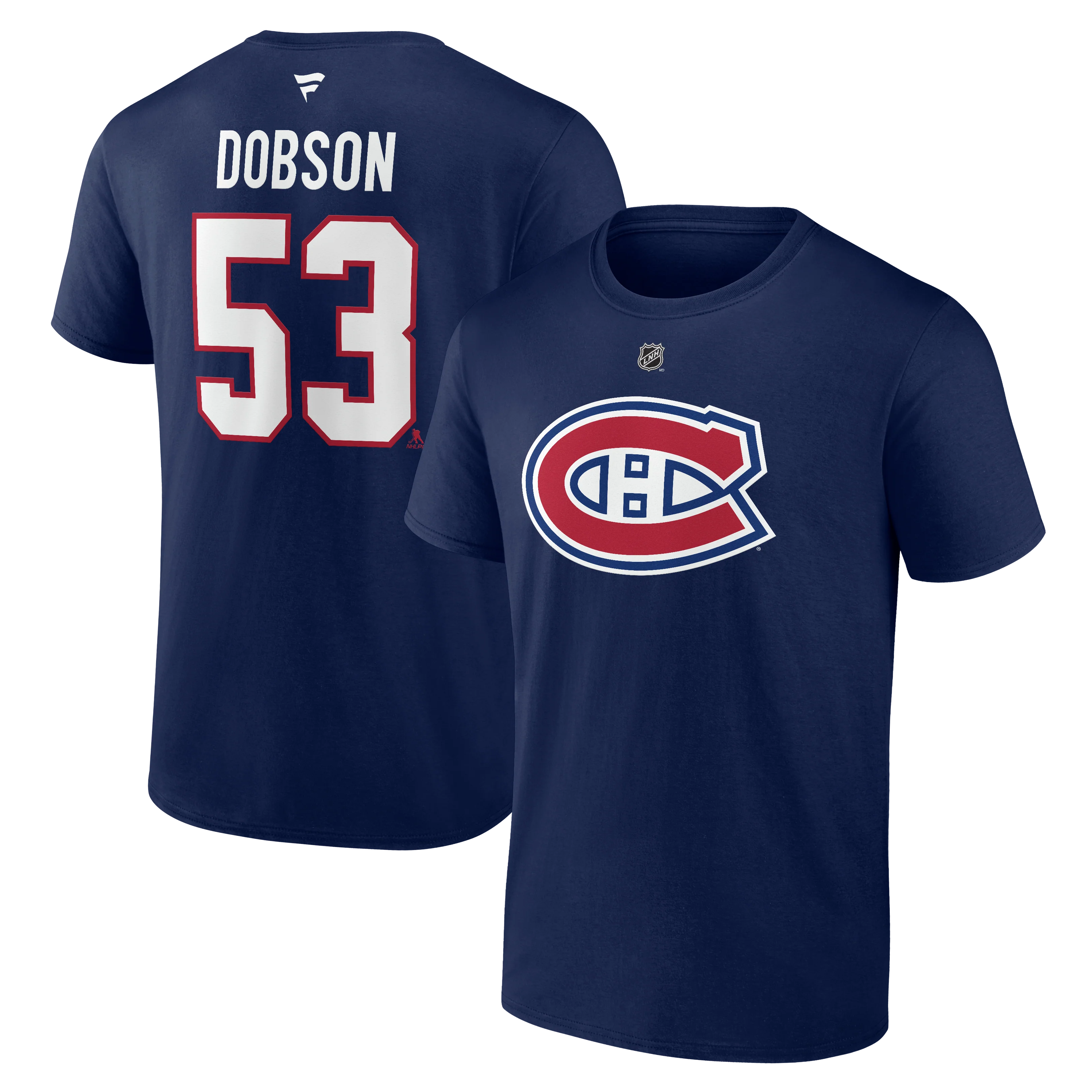Montreal Canadiens Noah Dobson #53 Fanatics Name and Number T-Shirt - Image 3