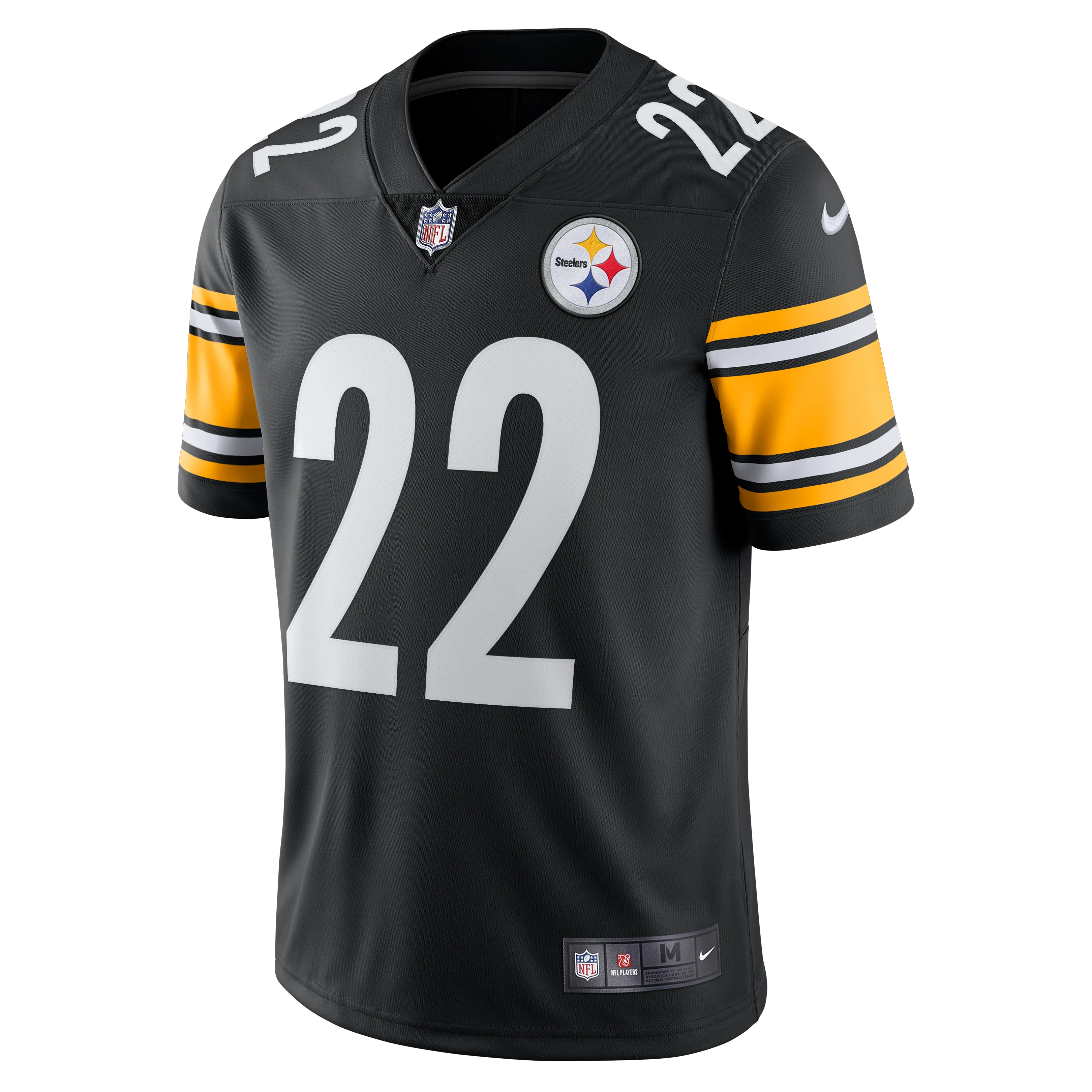 Najee Harris Pittsburgh Steelers Nike Black 2021 NFL Draft First Round Pick F.U.S.E Limited Jersey - Image 2