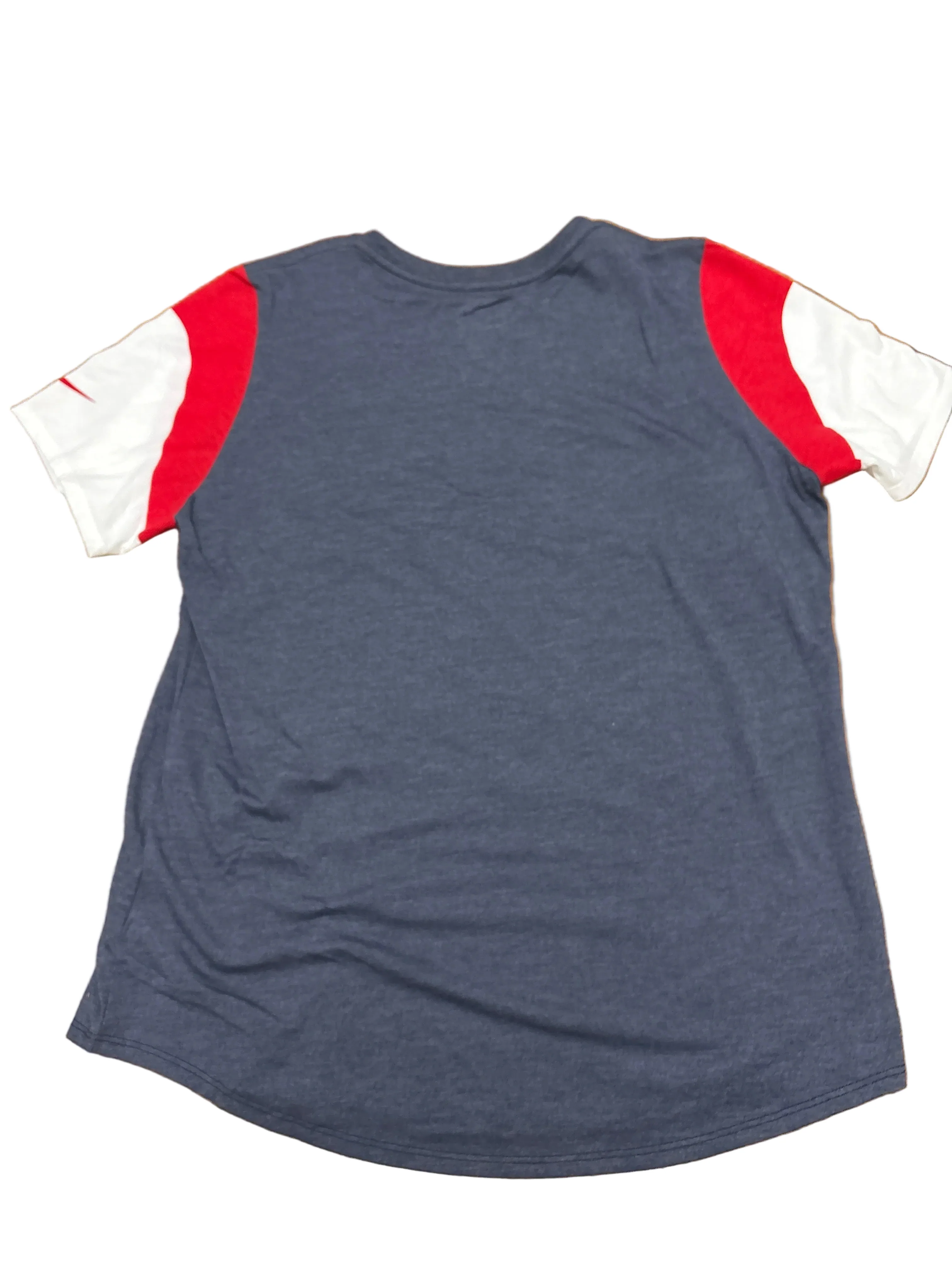 Women's New England Patriots Nike Tri-Color T-shirt - Blue, Red ,Navy - Image 2