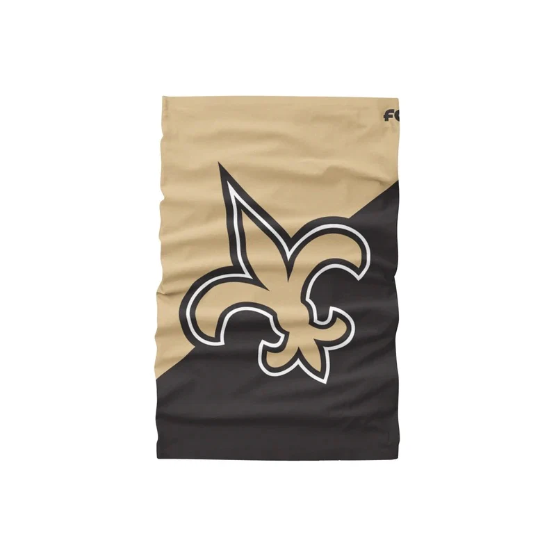 New Orleans Saints Big Logo FOCO NFL Face Mask Gaiter Scarf - Image 2