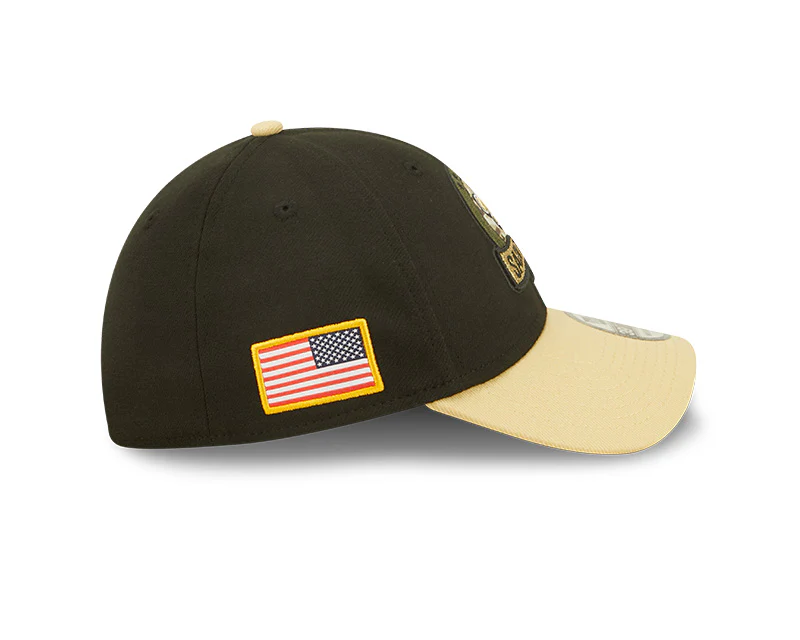 New Orleans Saints New Era Black/Gold 2022 Salute To Service - 39THIRTY Flex Hat - Image 5