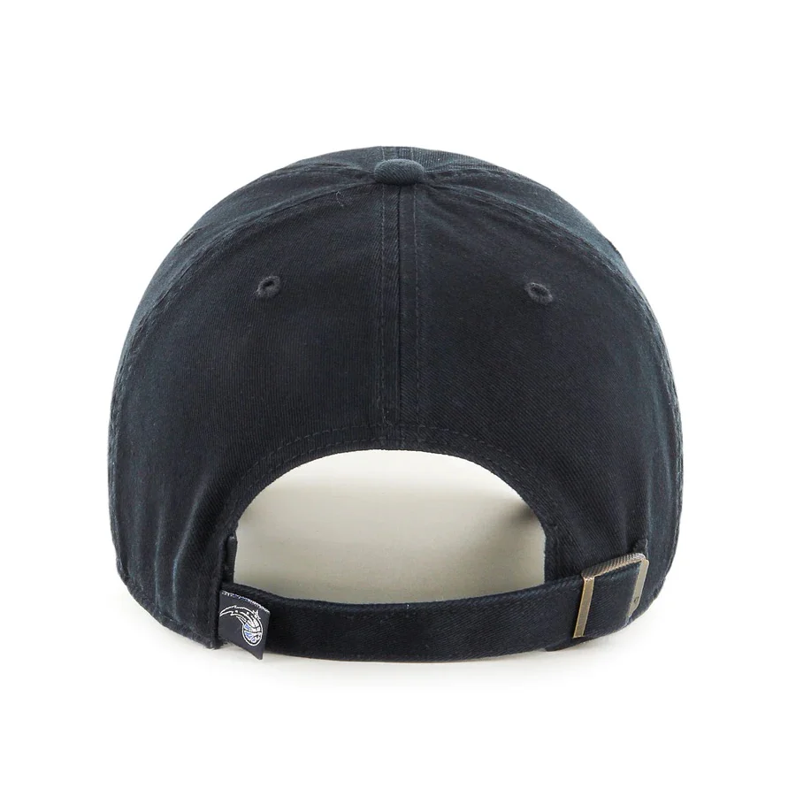 Orlando Magic Black NBA 47 Brand Clean Up Adjustable Buckle Back Hat - Image 2