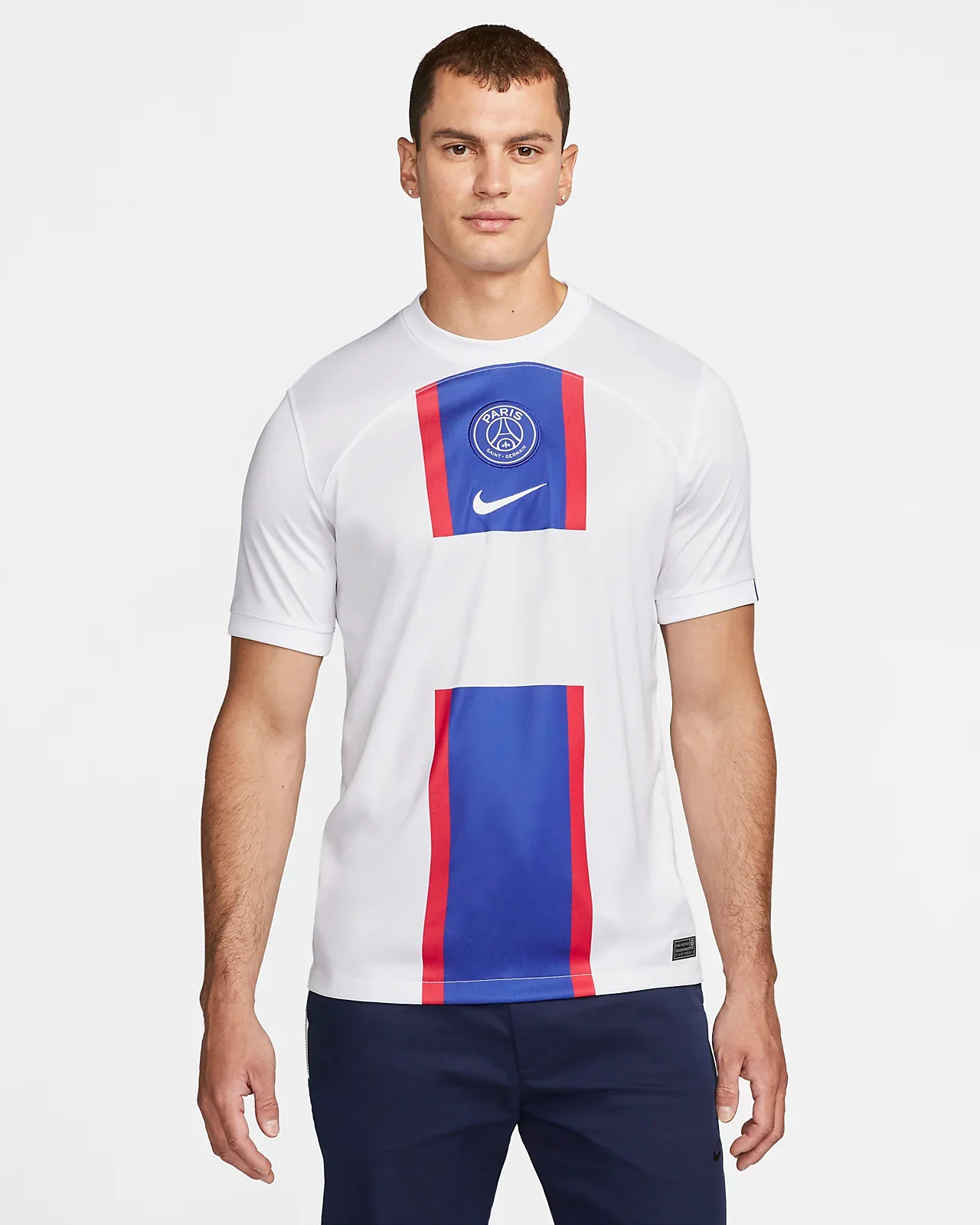 Paris Saint-Germain FC 2022-23 White Stadium Third Jersey