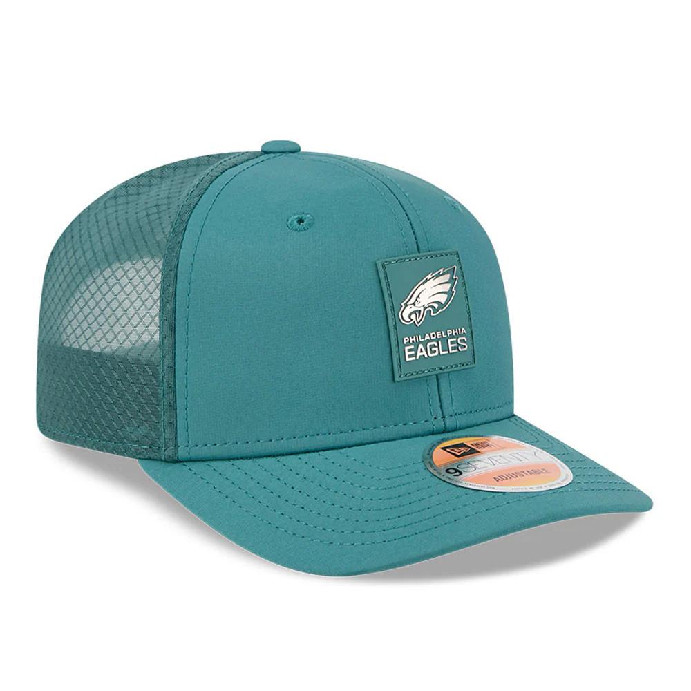 Philadelphia Eagles Green New Era 9Seventy 2025 NFL Sideline Performance Collection Snapback Adjustable Hat - Image 3
