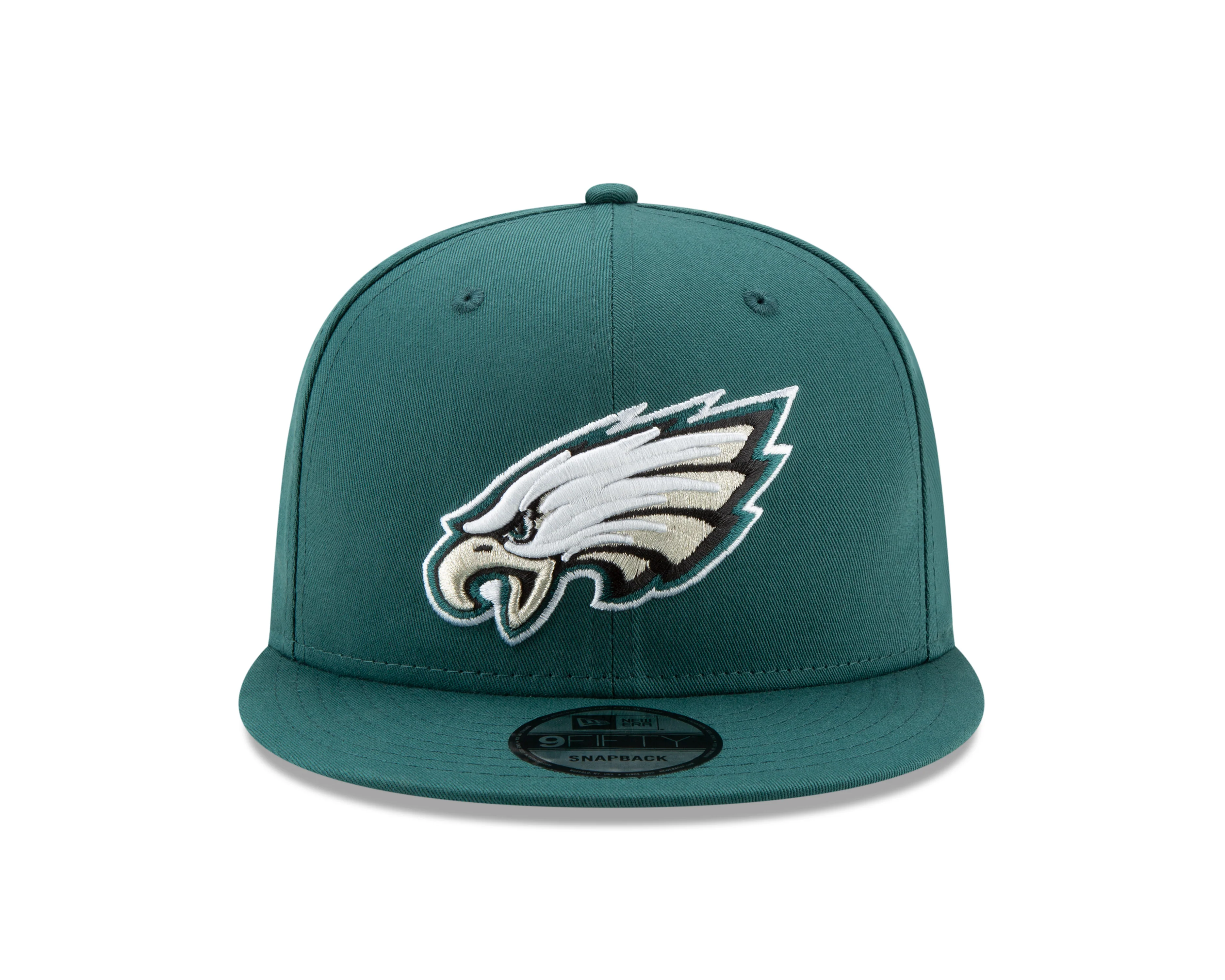 Philadelphia Eagles New Era NFL Basic 9FIFTY Adjustable Snapback Hat - Green - Image 2