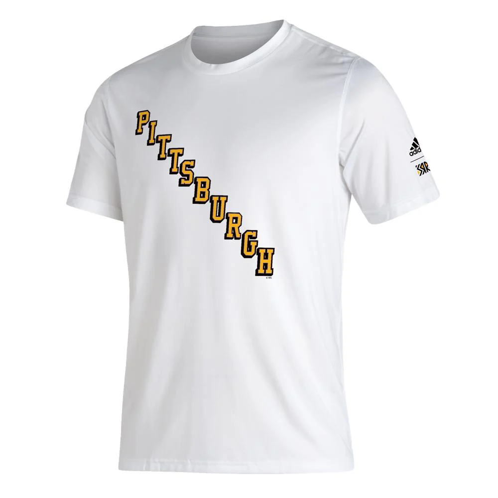 Pittsburgh Penguins adidas Reverse Retro Creator T-Shirt - White