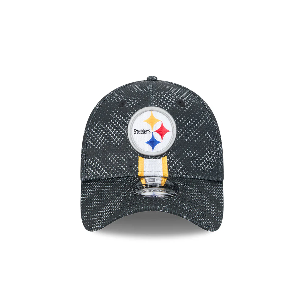 Pittsburgh Steelers NFL 2024 Sideline New Era 39 Thirty Flex Hat - Black - Image 2