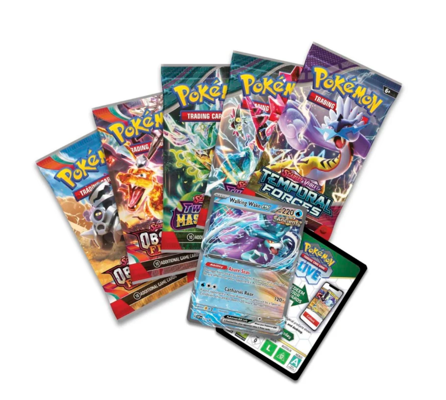 Pokémon TCG: Paradox Clash Tin (Walking Wake ex) - Image 4