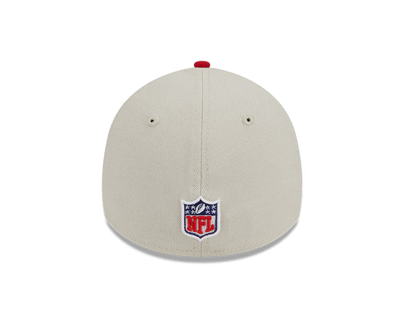 San Francisco 49ers  New Era 2023 Historic Sideline 39THIRTY Flex Hat - Cream/Red - Image 5