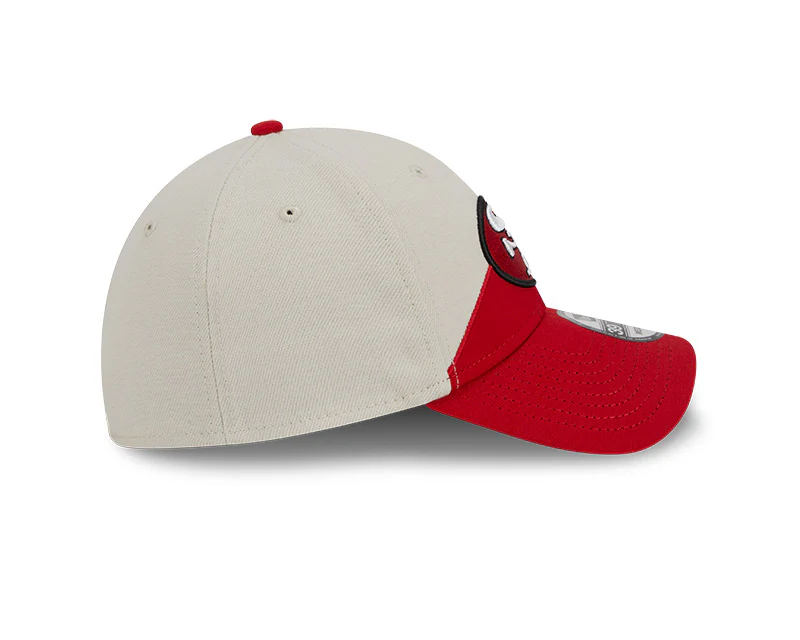 San Francisco 49ers  New Era 2023 Historic Sideline 39THIRTY Flex Hat - Cream/Red - Image 6