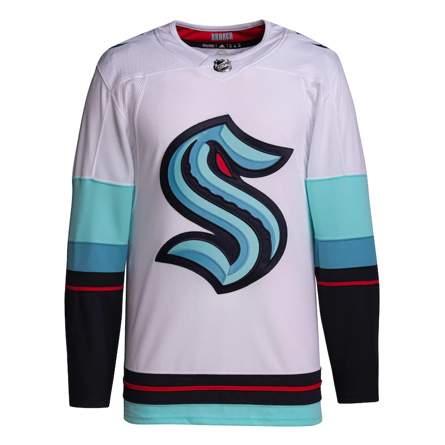 Seattle Kraken Adidas Away White Prime Authentic Jersey - Image 2