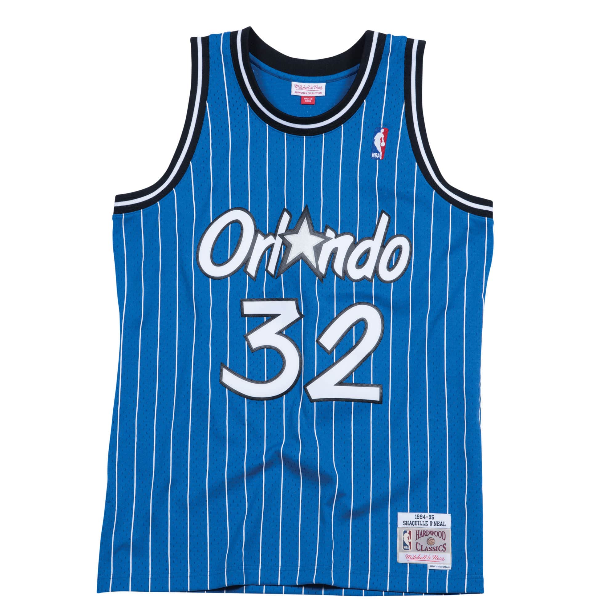 Shaquille O'Neal #32 Orlando Magic Mitchell & Ness Road 1994-95 Hardwood Classic Swingman Jersey - Image 2