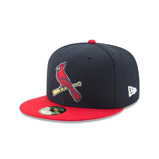 St. Louis Cardinals New Era Navy/Red Authentic Collection On-Field Alternate 2 59FIFTY Fitted Hat - Image 2