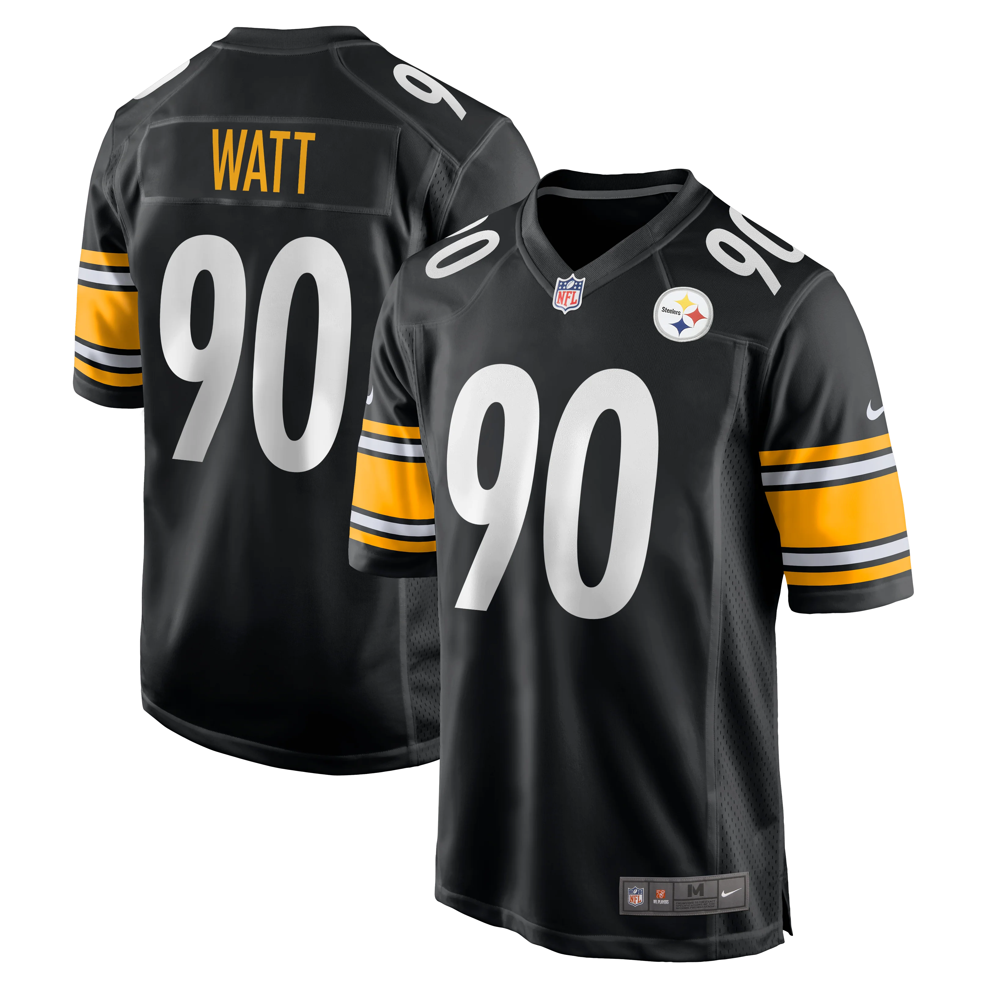 T.J. Watt #90 Pittsburgh Steelers Nike Game Jersey - Black