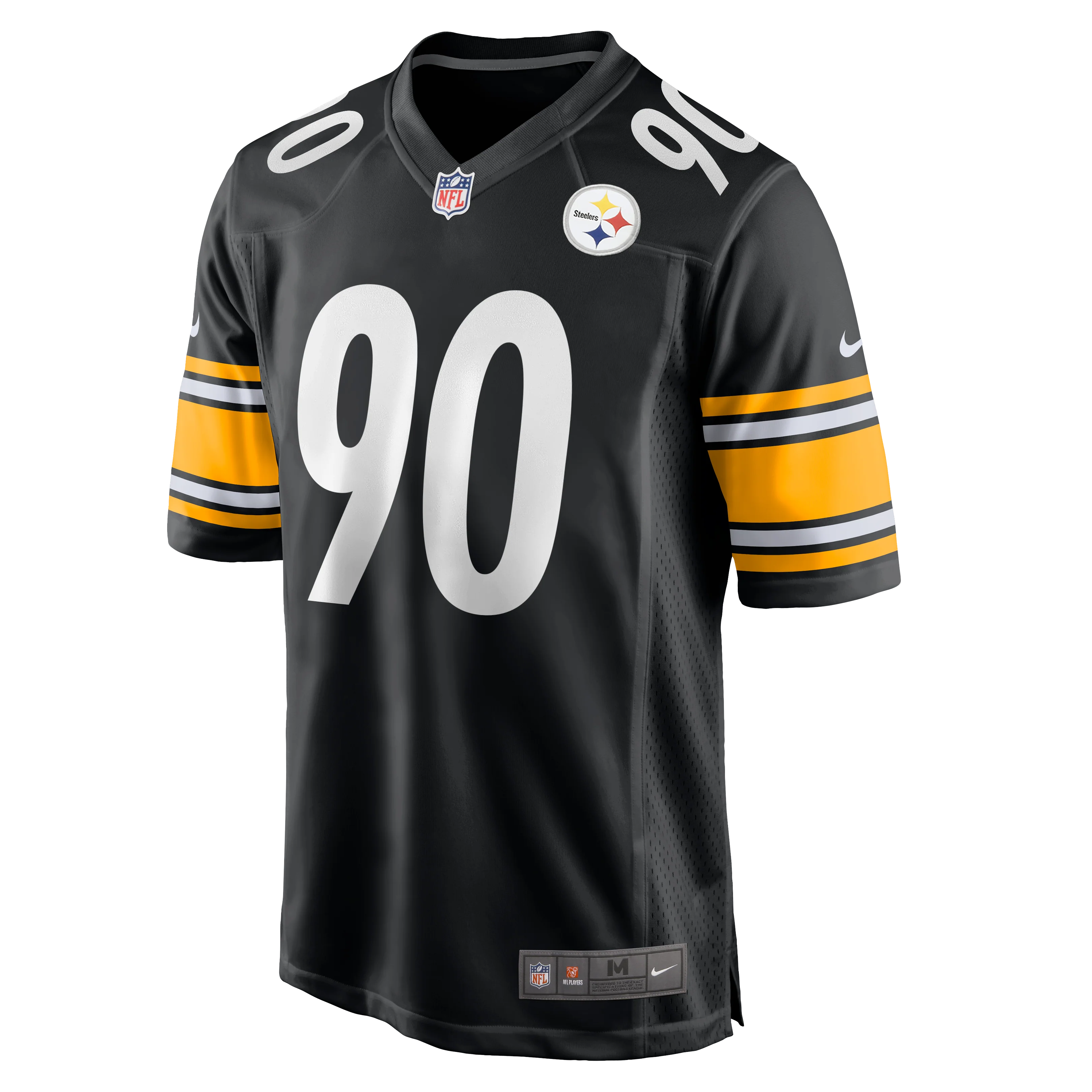 T.J. Watt #90 Pittsburgh Steelers Nike Game Jersey - Black - Image 2