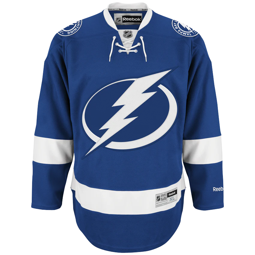 Tampa Bay Lightning Premier Home Replica Reebok Blue Jersey