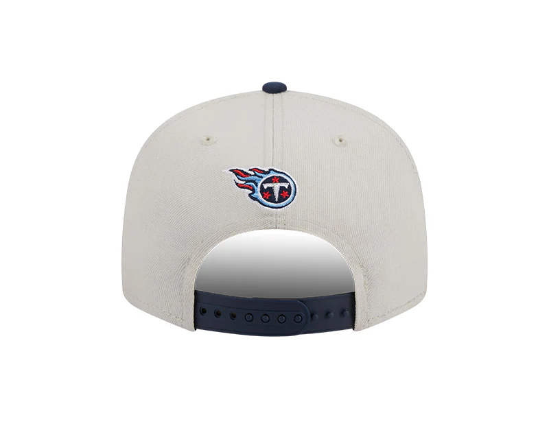 Tennessee Titans New Era 2023 NFL Draft 9FIFTY Snapback Adjustable Hat - Stone/Navy - Image 5